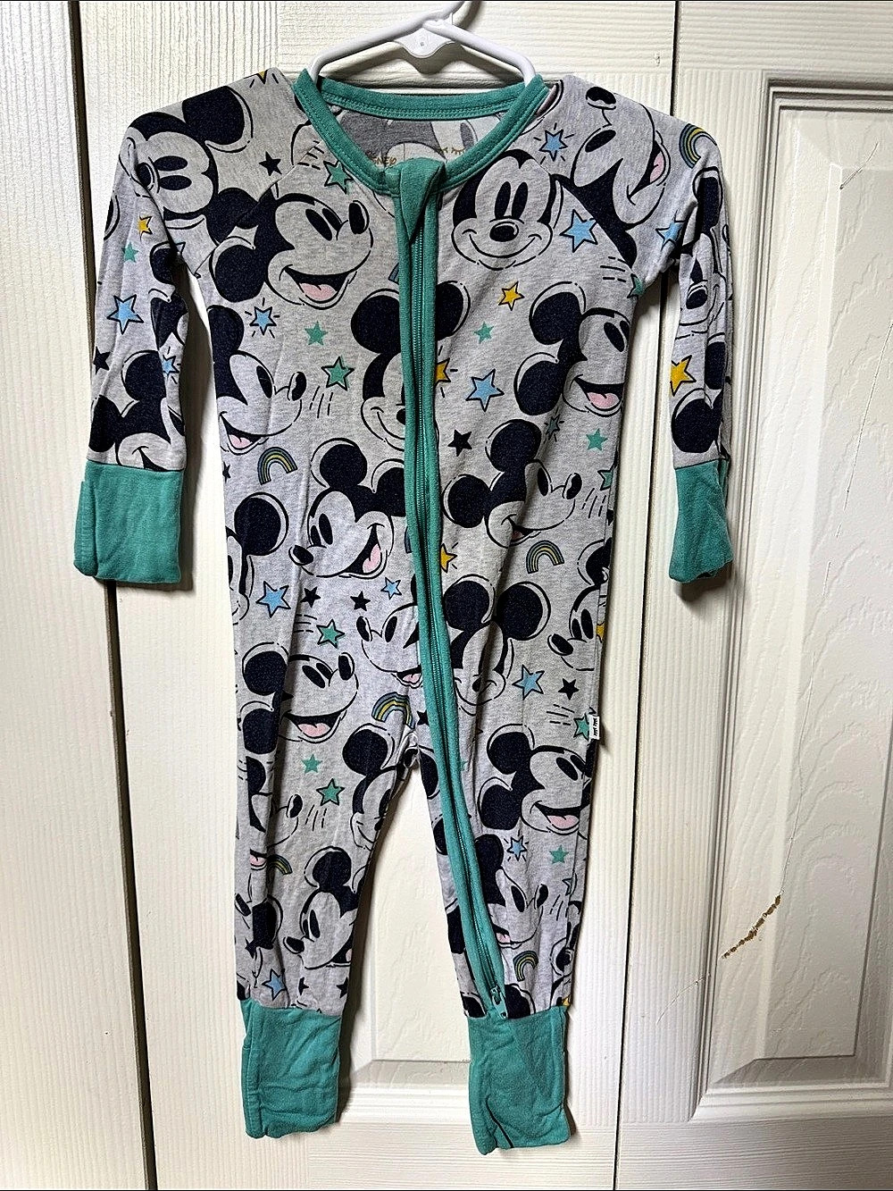 Disney Little Sleepies Mickey Forever Zippy Size 3-6M
